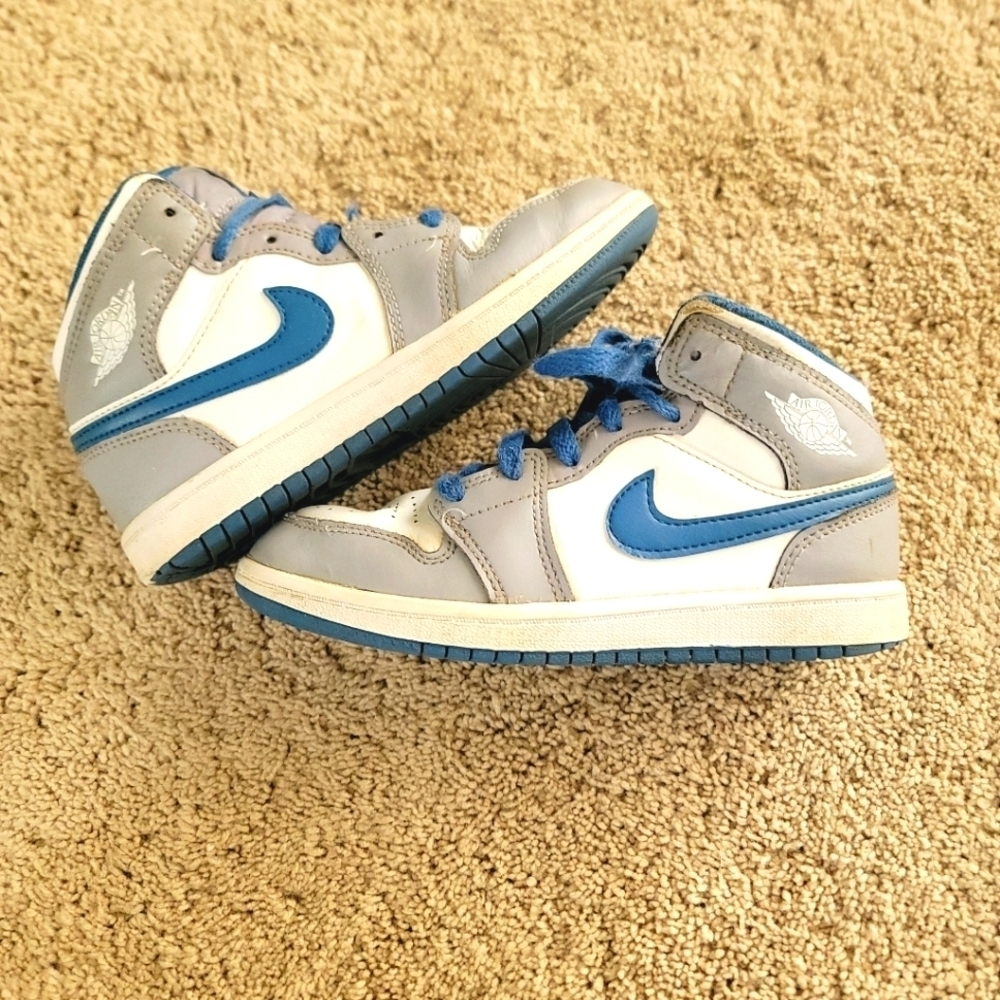 Jordan 1 Cement Grey/White-True Blue DQ8423-014 1Y